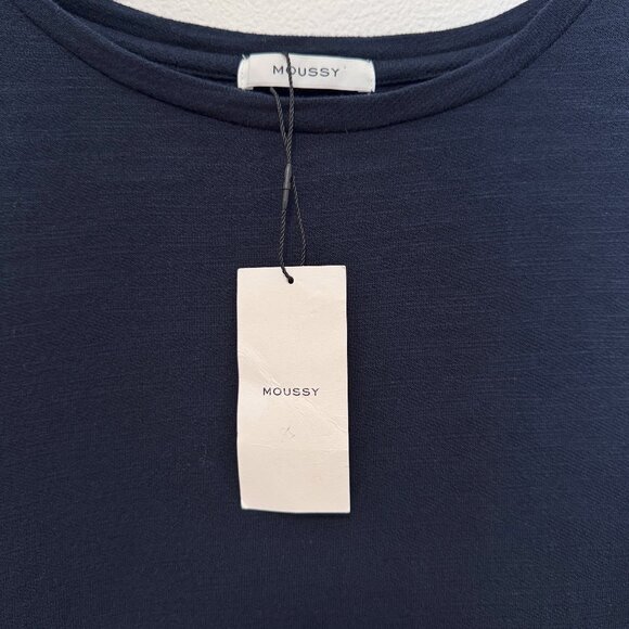 NWT Moussy Navy Blue Mini Dress Size 1 Small - Picture 4 of 13